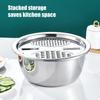 Kitchen Mixing Bowls Stainless Steel Shredding Basin Shredding Mixing Bowls for Baking for Serving Rinsing Food Storage Salad
