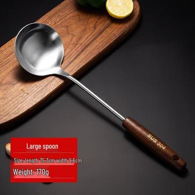 Wutuo 304 Stainless Steel Kitchen Utensils with Wooden Handle