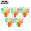 Expandable Straw Plastic Cup 6 Color Siphon Straw Cup with Leak Proof Lid Summer Travel and Home Juice Mug Plastic Water Bottle