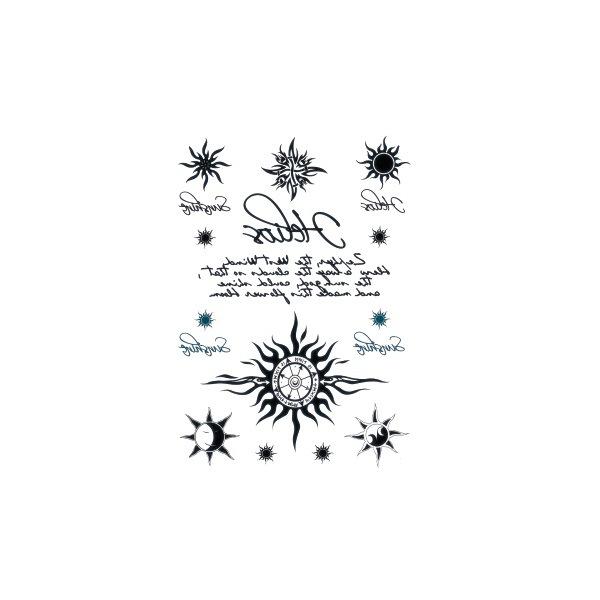 Flower Arm Tattoo Sticker Large Flower Red Rose Body English Arm Chest Cover Waterproof Simulation Tattoo Sticker