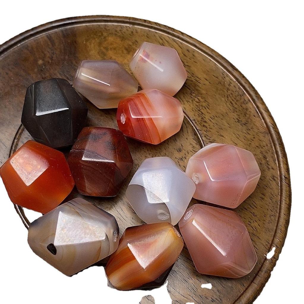 Natural Pink Agate Beads for DIY Crafts and Jewelry Making