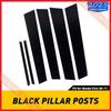 For Honda Civic 2006-11 Car 6pc/Set Black Pillar Post Window Door Trim Cover Kit