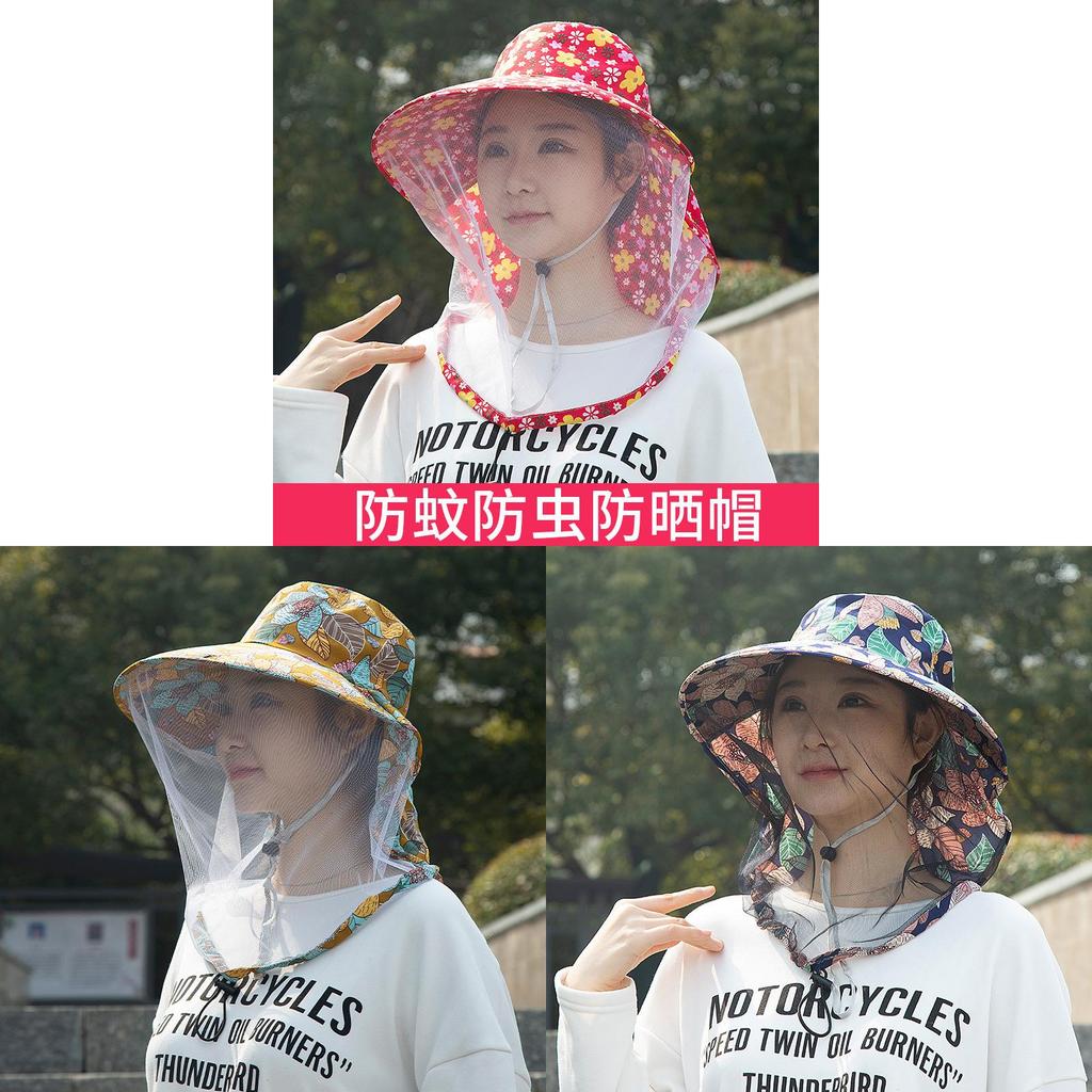 Traditional Farmer Hat With Mesh Face Shield Uv Sun Protection For Outdoor Gardening And Fishing