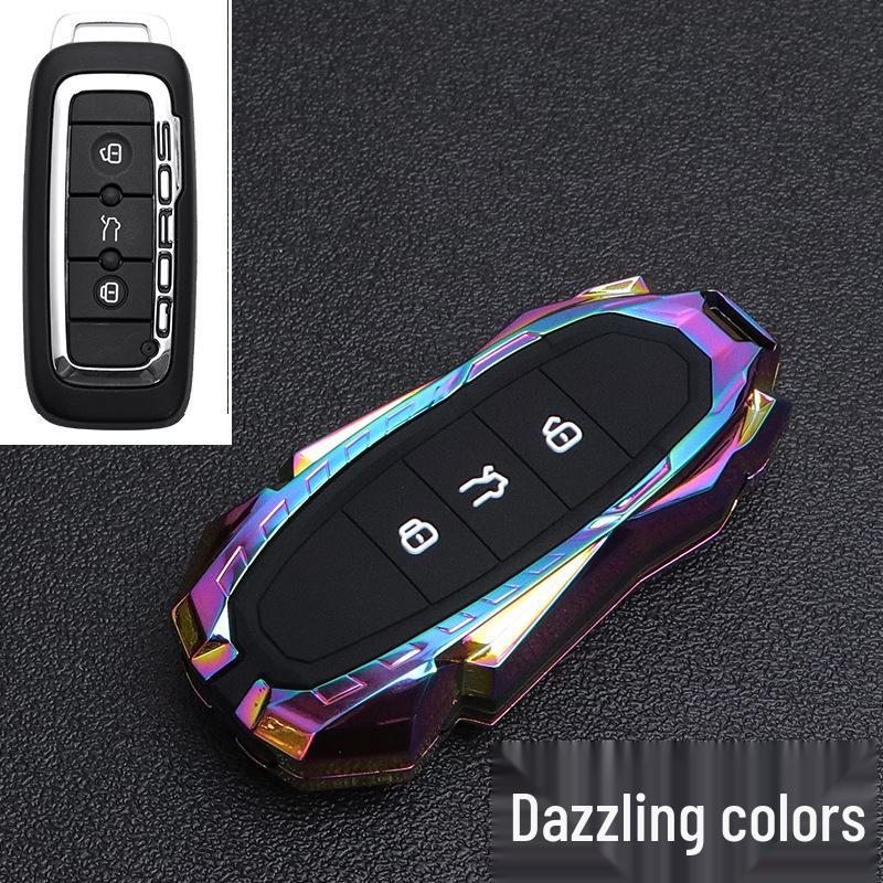 Premium Metal Protective Shell for 2021 Qoros 5 Key - Fits Qoros 3/5/7