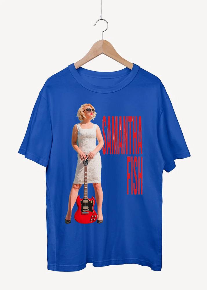 New Guitarist Samantha Fish Playing Shirt Royal Blue Unisex S-5XL 1H0546 Unisex T-Shirt S