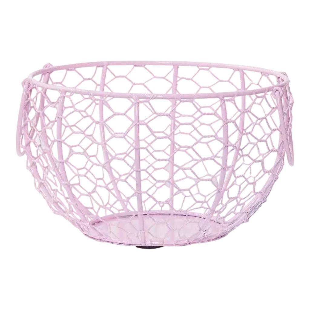 Metal Wire Egg Basket for Collecting Fresh Eggs Sturdy Versatile Egg Holder for Dining Table Kitchen Countertop Farmhouse