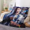1PC Leo Messi Patterned Flannel Blanket Suitable For All Seasons for Home Decor Warmth and Comfort Gifts Holiday Present