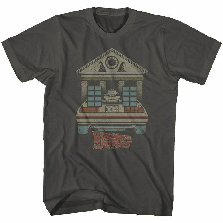 Back To The Future Faded Smoke Adult T-Shirt XXXXL