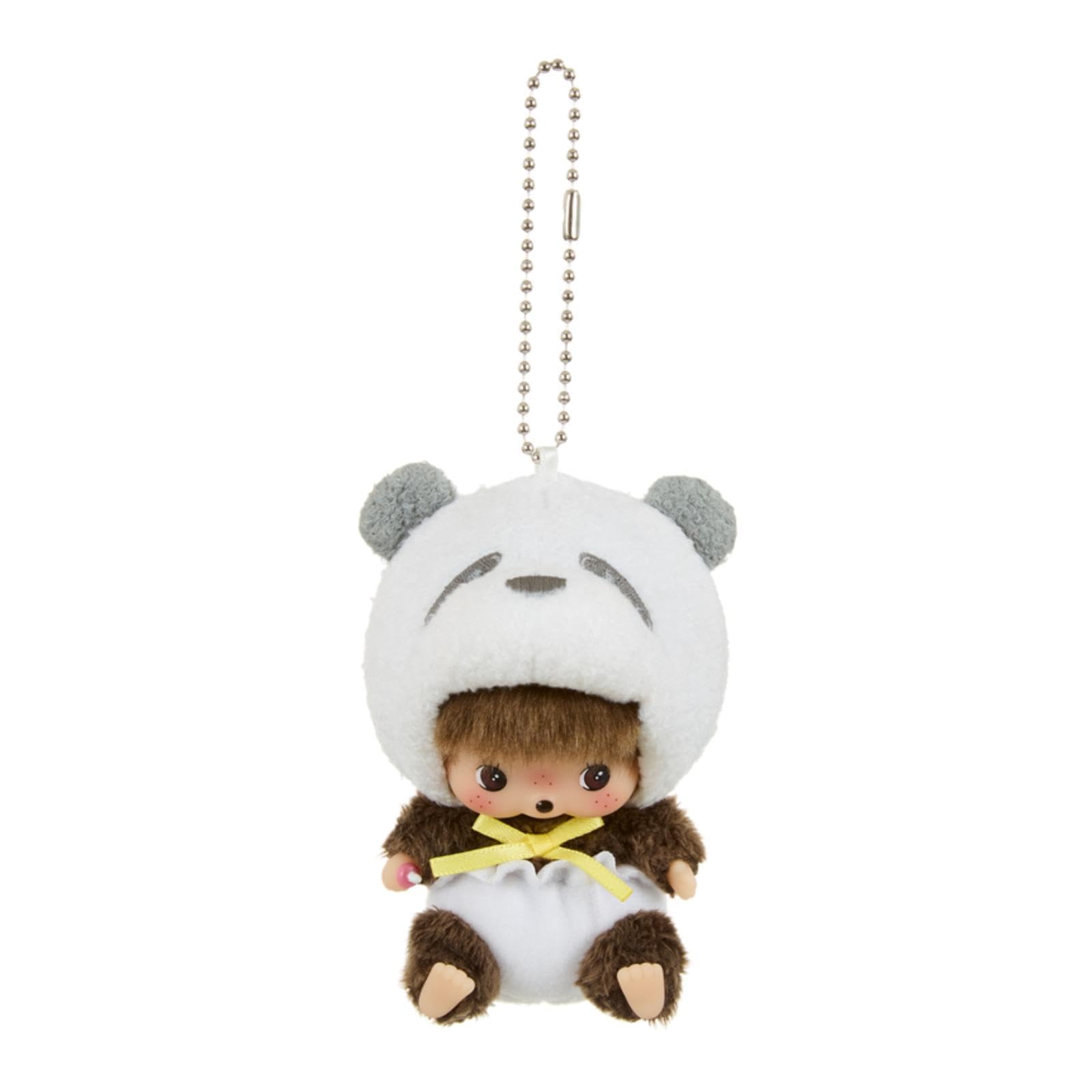 

Плюшевый брелок Monchhichi Animal Babychichi SS с большим лицом панды [Sekiguchi]