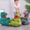 Kindersofa-Sitz, weicher Stoffbezug, abnehmbar und waschbar, Cartoon-Dinosaurier-Tier-Sofa-Plüsch-Stuhl-Schutzhülle