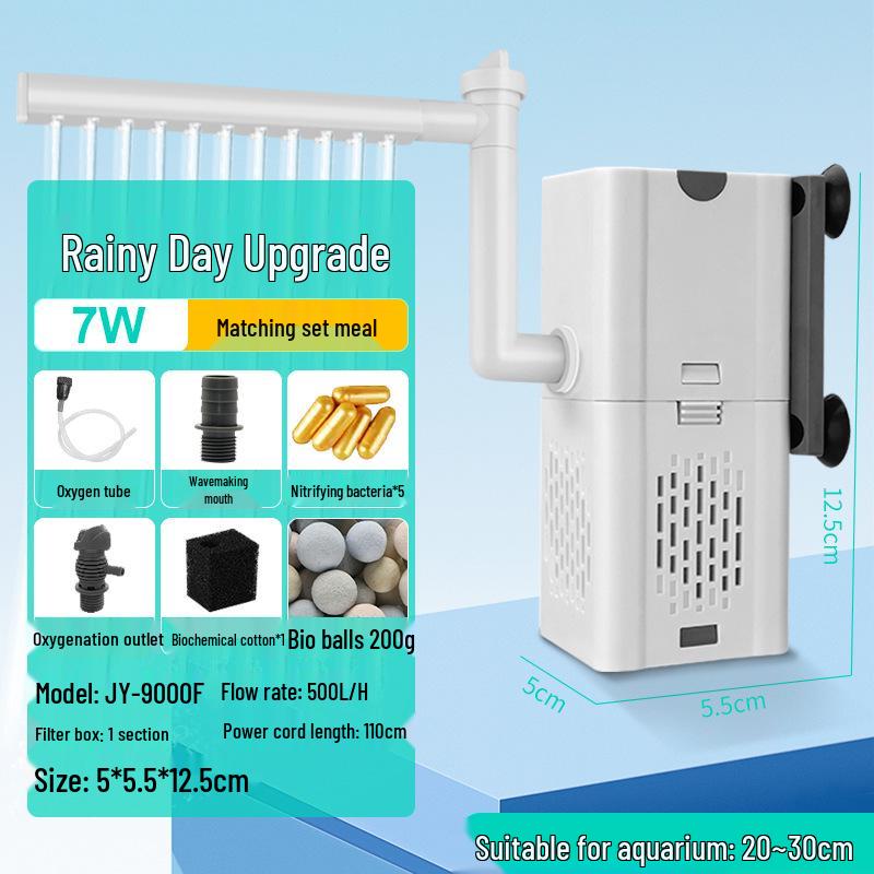 

Три-в-одному Безшумний Фільтр для Акваріума та Циркуляційний Насос для Розведення Риб і Черепах