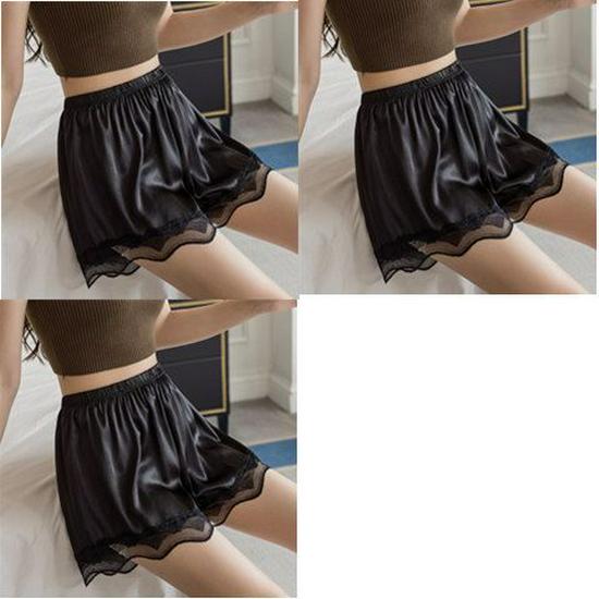 Ice Silk Women's Mid-Waist Loose Safety Shorts - Lightweight Summer Base Layer