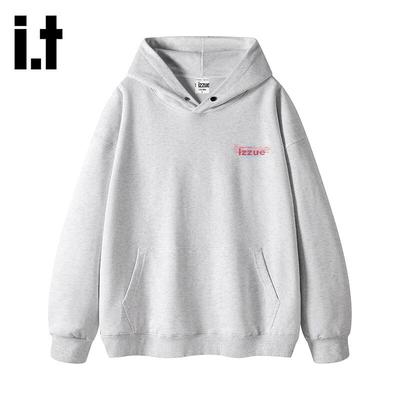 Izzue Unisex Schweres Kapuzensweatshirt mit Buchstaben-Grafik