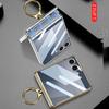 Samsung Z Flip7 Clear Folding Case - Full Coverage, Anti-Fall Protection