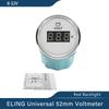 Waterproof 52mm Voltmeter Volt Gauge Meter 8-16V 16-32V 8-32V with Red Backlight for Motorcycle Car Yacht Boat Universal