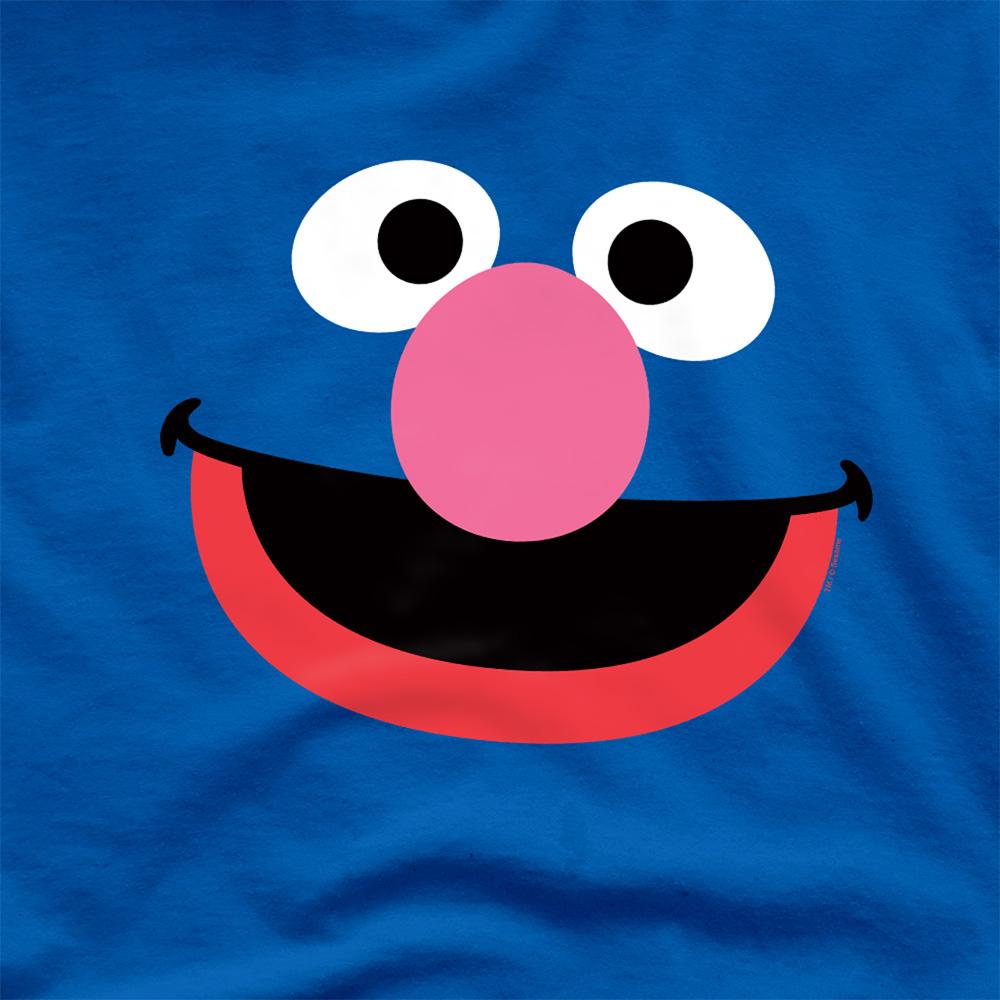 Sesame Street Unisex Adult Grover Face T-Shirt