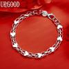 925 Sterling Silver Fashion Love Bracelet Party Gift Jewelry