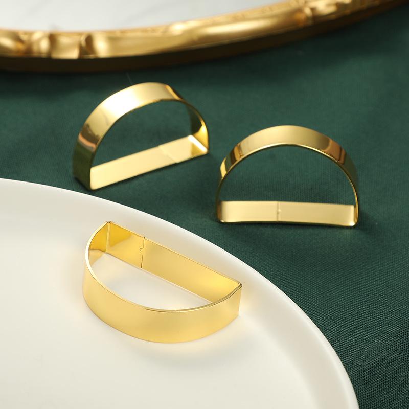 D-Shaped Creative Metal Napkin Holder for Hotel and Restaurant Dining