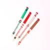 4Pcs Cartoon Christmas Santa Claus Snowman Elk Erasable Gel Pen Cute 0.5Mm Blue/Black Ink Signature Pens School Supplies