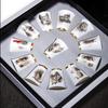 Chinese Zodiac Jade Porcelain Single Teacup Gift Set