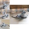 Large Realistic White Tiger Plush Animal 30cm Hairy Stuffed Toy Perfect For Kids