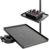 HINH Microphone Stand Tray for Recording, Live Streaming, and Recording, Acoustic Microphone Stand Accessory, Adjustable Clamp-On Tripod, Effector Hol