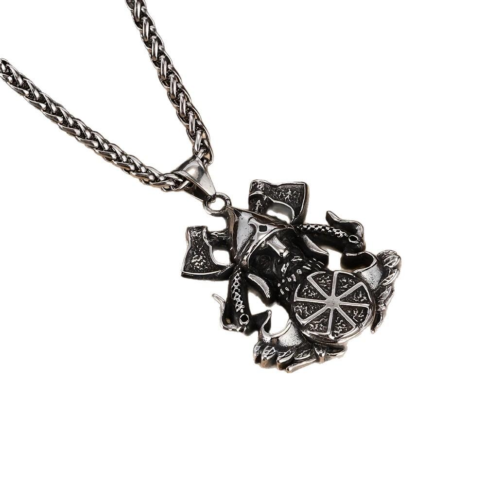 Jewelry Nordic Viking Celtic Men's Clavicle Chain Necklace Pendant