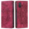 for Samsung Galaxy A71 4G,A51 Mandala Embossed PU Leather Flip Wallet Case Magnetic Closure Cover