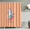 Cute Unicorn Shower Curtain Rainbow Horse Kids Bathroom Decor Set Waterproof Fabric Backdrop
