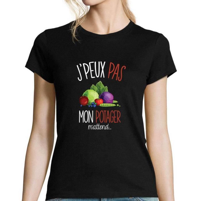 T-shirt Femme - XXL - Noir - Manches courtes - Col arrondi
