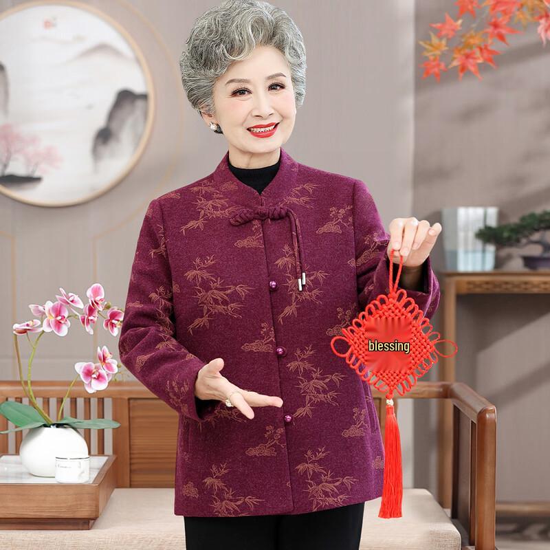Madam Datang New Chinese Style Autumn Tang Suit Jacket for Senior Women