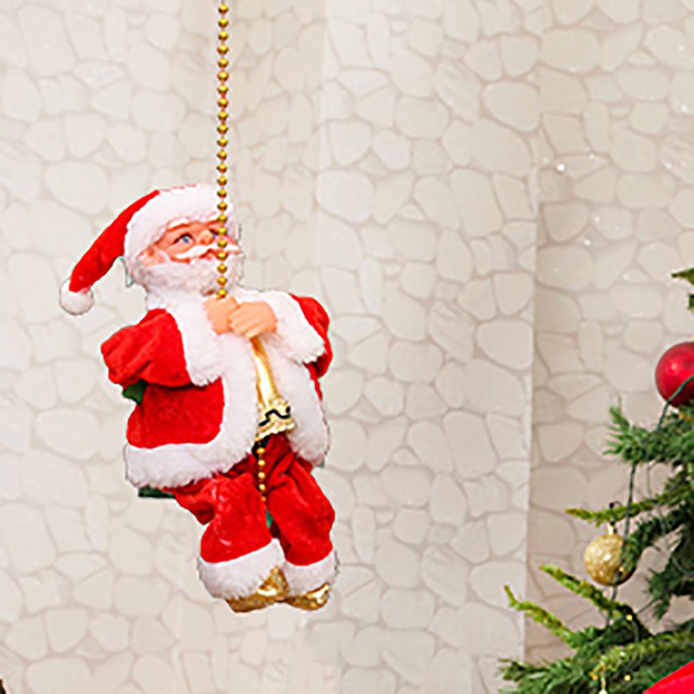 1 X Rope-climbing Christmas Santa Claus Climbing Rope Ladder Toy Christmas Decor