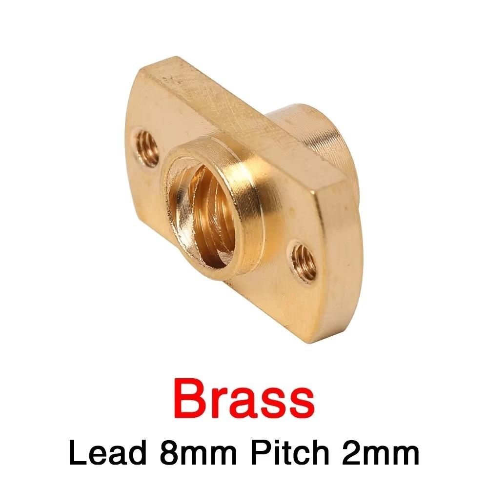 Flange Design 3D Printer Nut Wear Resistant Brass POM Nut Linear Motion Module