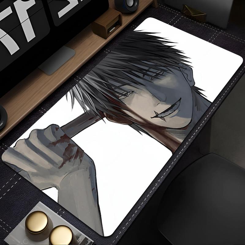 Household Goods Gaming Mousepads Mouse Mat Big Desk Mats NonSlip Rubber Mouse Pad Jujutsu Kaisen Toji Fushiguro Keyboard Pad