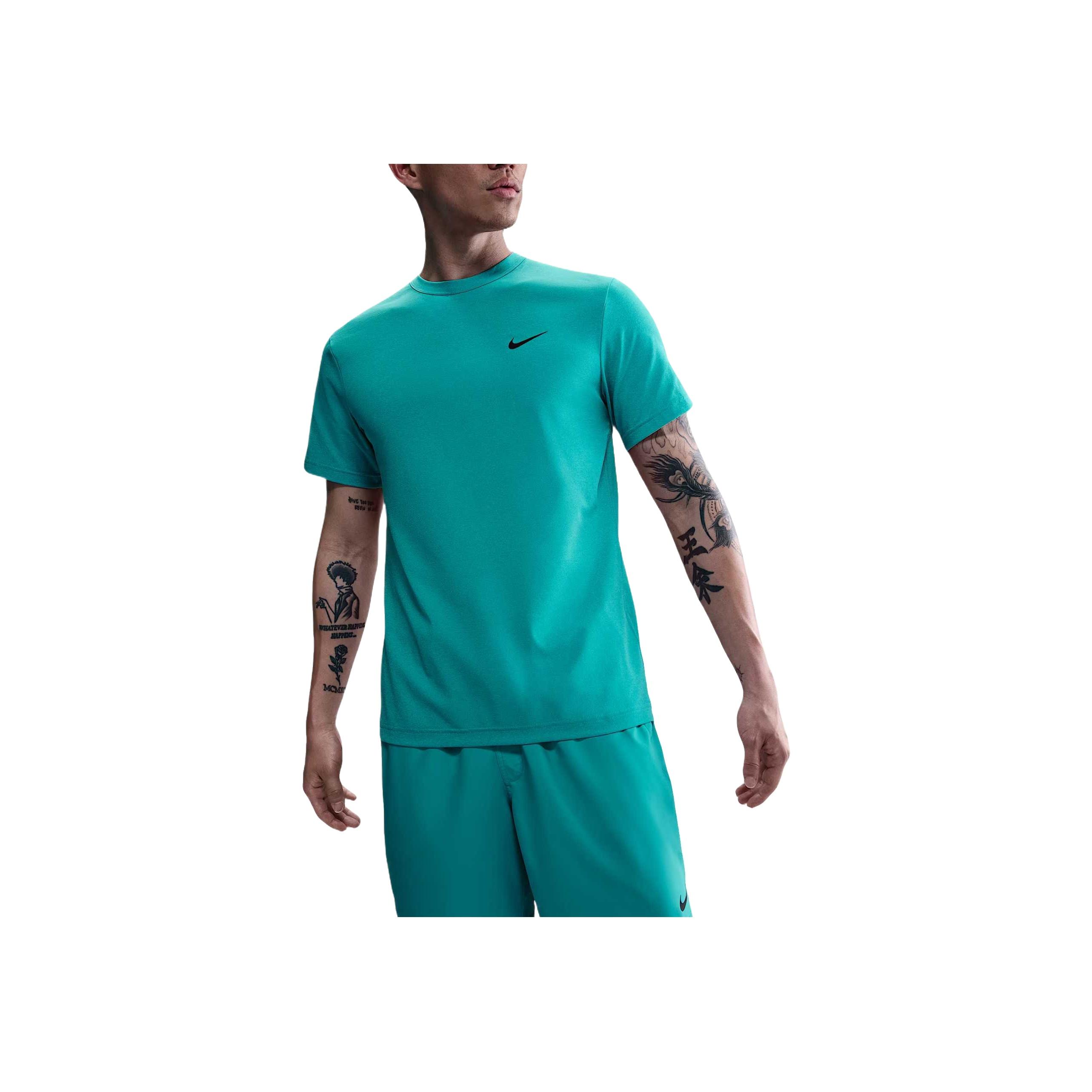 

Nike Dri-Fit Stylish Versatile Comfortable Short Sleeve T-Shirt Men Tops Green DV9840345 L