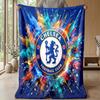 Manta con temática del Chelsea FC Manta suave de franela Manta de felpa Manta acogedora para sofá y cama para decoración del hogar