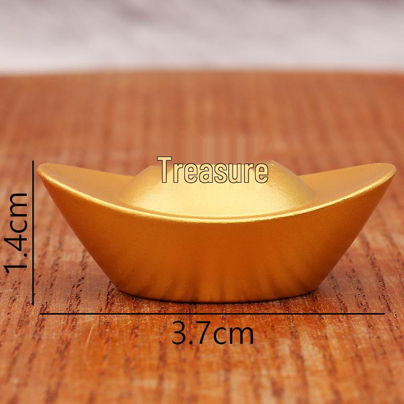 

Gold Alloy Sand Ingot: Chinese Living Room, Study, or Shop Display Decoration