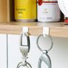 Shape Plastic U Adhesive Hooks Strong Hold Bathroom Kitchen Organization Storage