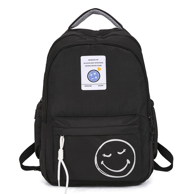 School BagsNew casual backpack, male and female junior high school college student , simple and versatile outdoor travel backpack tide
