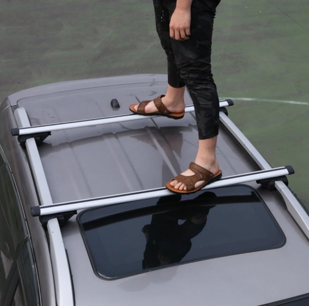 Střešní nosič otoye, hliníkový nosič pro minivan, univerzální základní nosič, nosič automobilu s vysokou střechou, sada 2 kusů, nosič zavazadel, příčný nosič, univerzální střešní nosič s okem