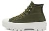Bota de Invierno GORE TEX con Suela Dentada Chuck Taylor All Star de Caña Alta Suela Gruesa Verde Militar para Mujer 566154C