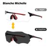 Photochrome Motorrad-Sonnenbrille UV400 Sport-Sonnenbrille Herren Damen Einteilige Linse Chamäleon Brille Schutzbrille