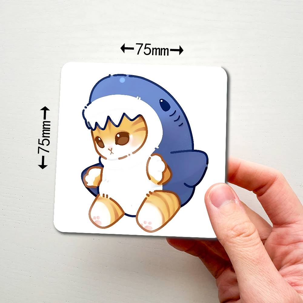 

Hand Drawn Cute Cat Magnetic Refrigerator Magnets Soft Magnetic Decorative Stickers, Personalized Kitchen Refrigerator Magnets