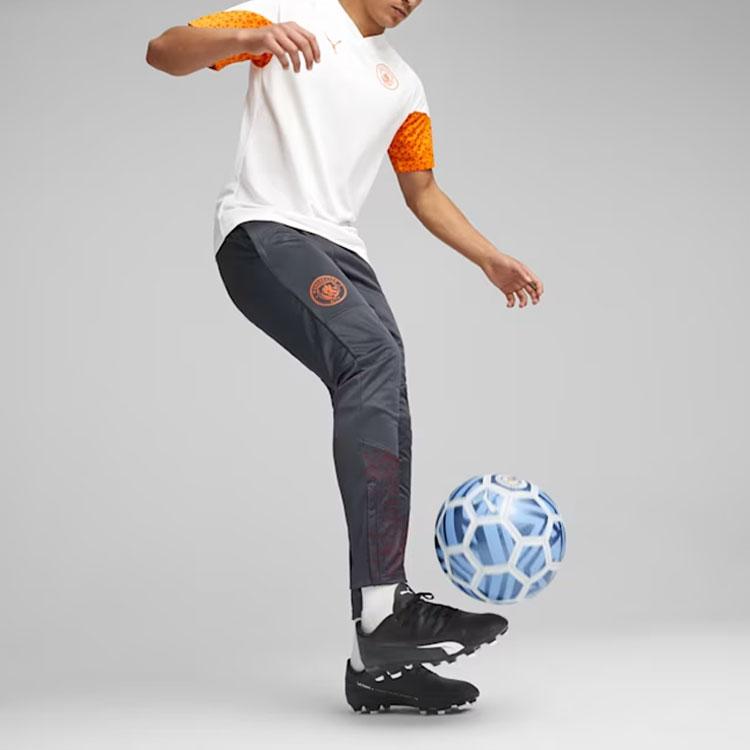 Puma Logo Print Color Block V-Neck Short Sleeve T-Shirt Men Tops White 772855-19