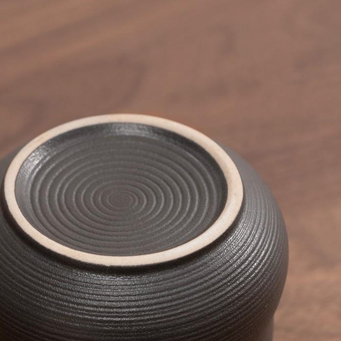 Small sealed ceramic tea canister, moisture-proof Japanese-style storage canister