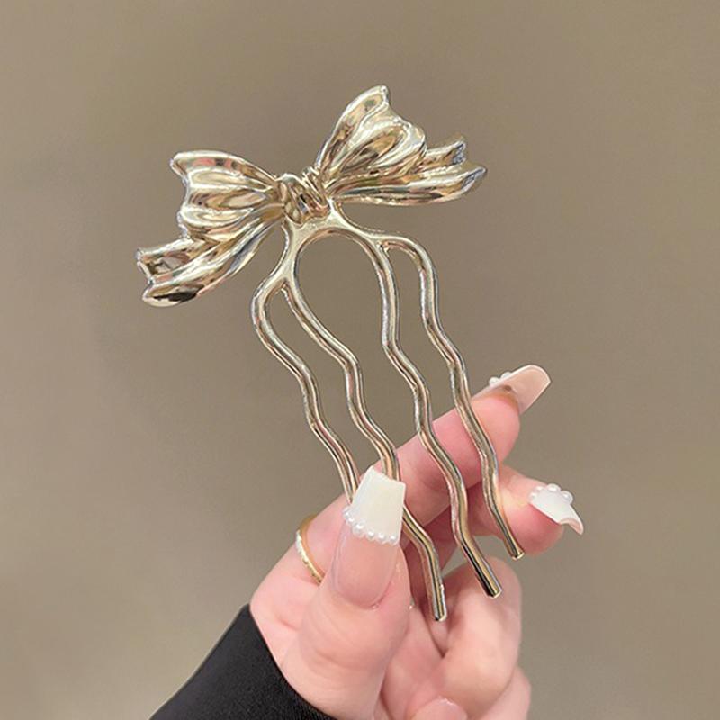 Hollow Butterfly Simple U-shaped Hair Clip Women's Hair Clip Hair Stick Women's Bridal Hair Accessories Headwear Hair Hairpin