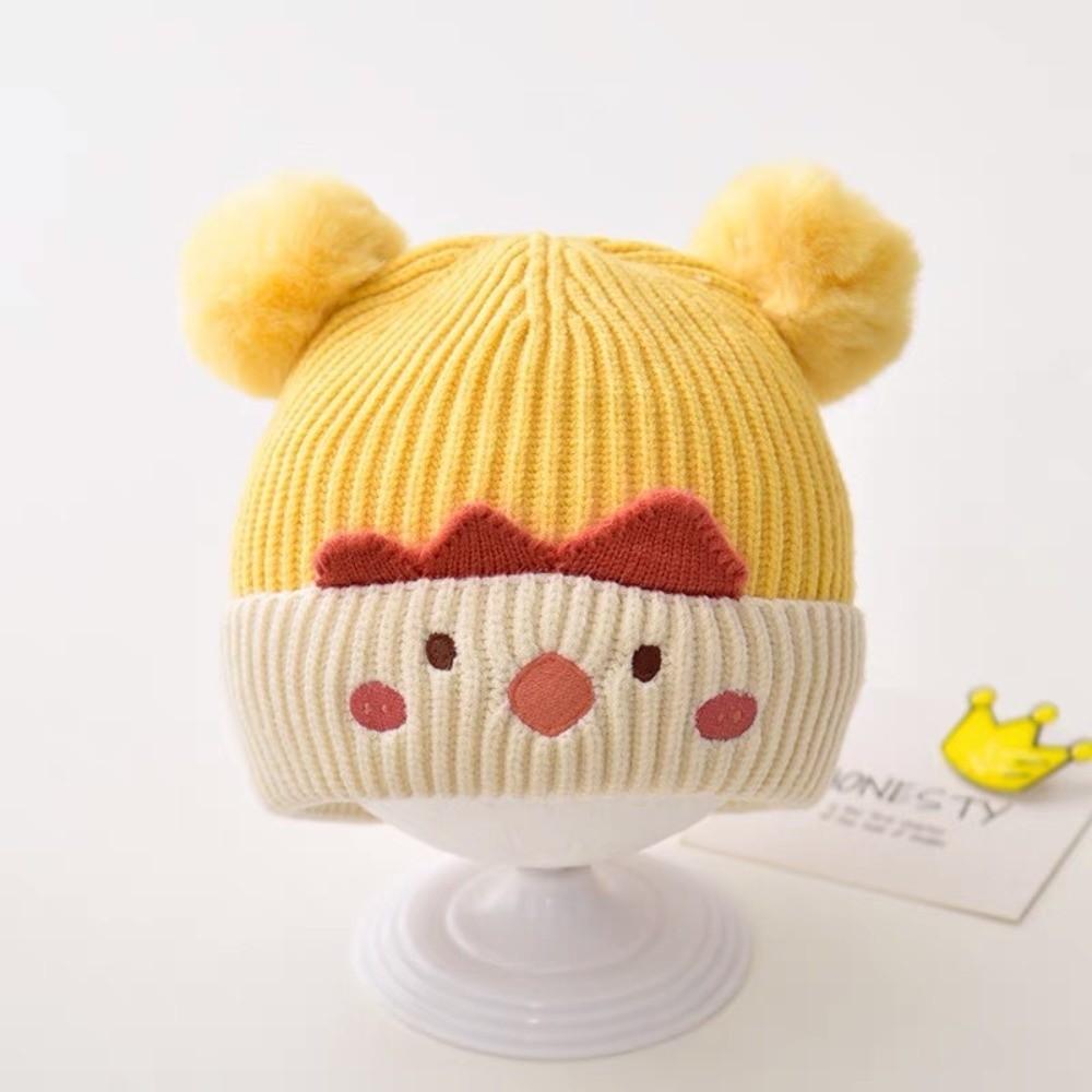 

Windproof Knitted Hat Thicken Ear Protection Cap Fashion Pullover Hat Winter жёлтый