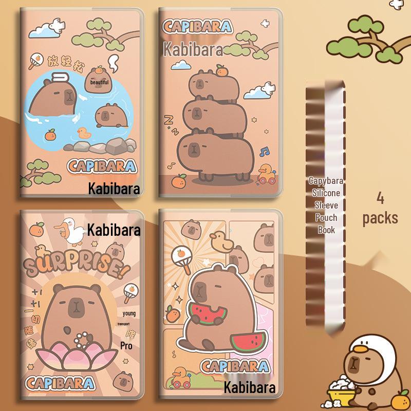 Capybara Mini Binder: Portable Notebook & Student Diary No Specification