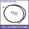 Brake Hose Motorcycle Hydraulic Brake Line Oil Hose Pipe Bike 100cm Black 1Set
