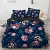 Suikerschedel Dekbedovertrek Luxe Gotische Skelet Beddengoedset Halloween Thema Bloem Dekbedovertrek Eenpersoons Tweepersoons Voor Meisjes Kinderen Tieners